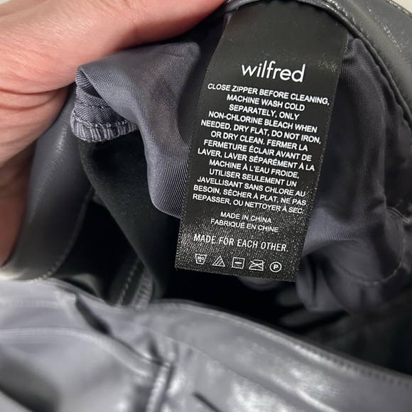 Wilfred Melina Faux Leather Pant - size 12 - peppercorn grey  - EUC - Picture 10 of 11